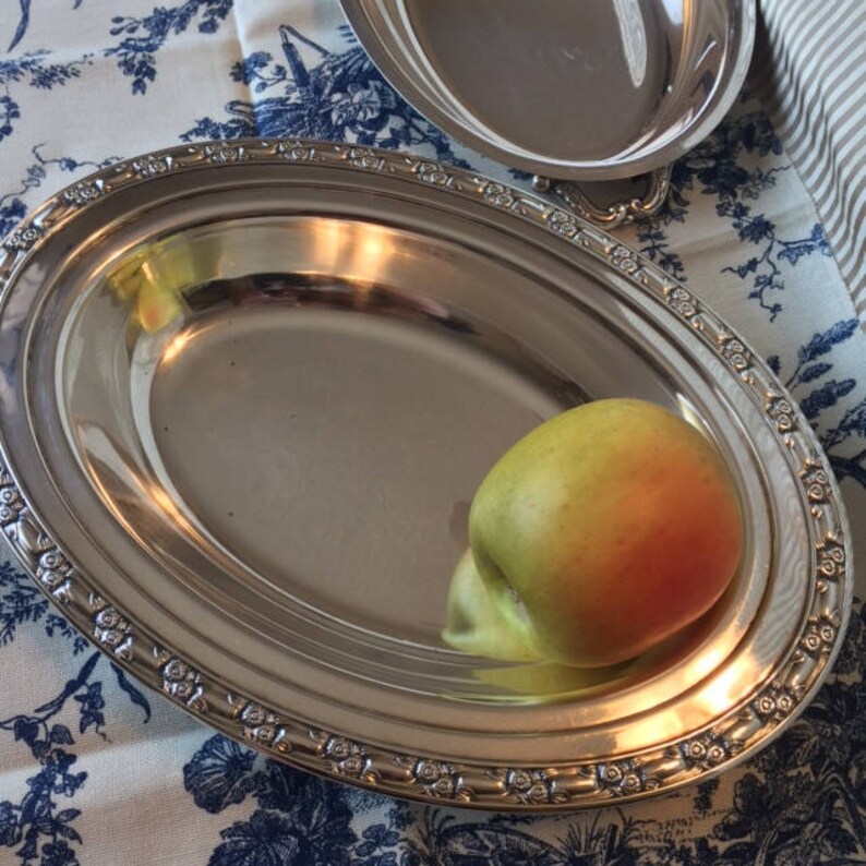 Vintage Silver Plate Covered Dish Oneida Silver Serving Dish | Etsy