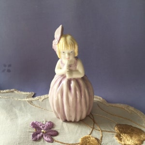 Royal Worcester Little Girl Candle Snuffer, Hush, Made in England