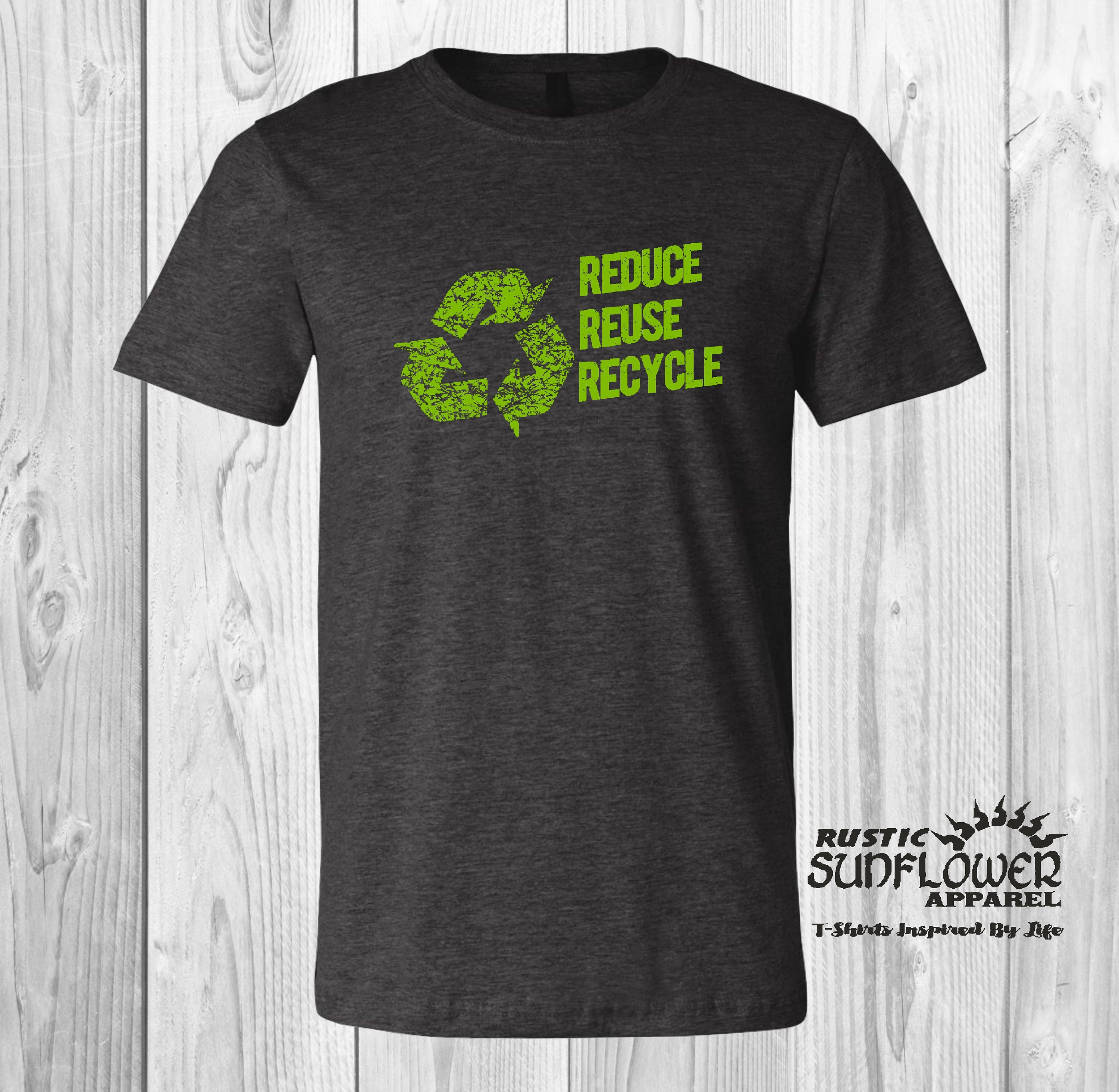 Reduce Reuse Recycle TShirt Recycle Logo Going Green Save Etsy