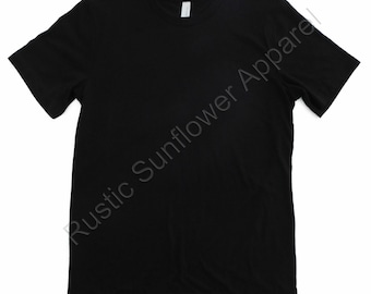 Blank Black Bella Canvas T-Shirt, Plain Tee, T-Shirt for Vinyl