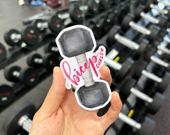 Bicep Curls Sticker | Single Matte Vinyl Sticker | Workout / Fitness / Exercise / Gym Stickers for Customising Bottles, Phone Cases