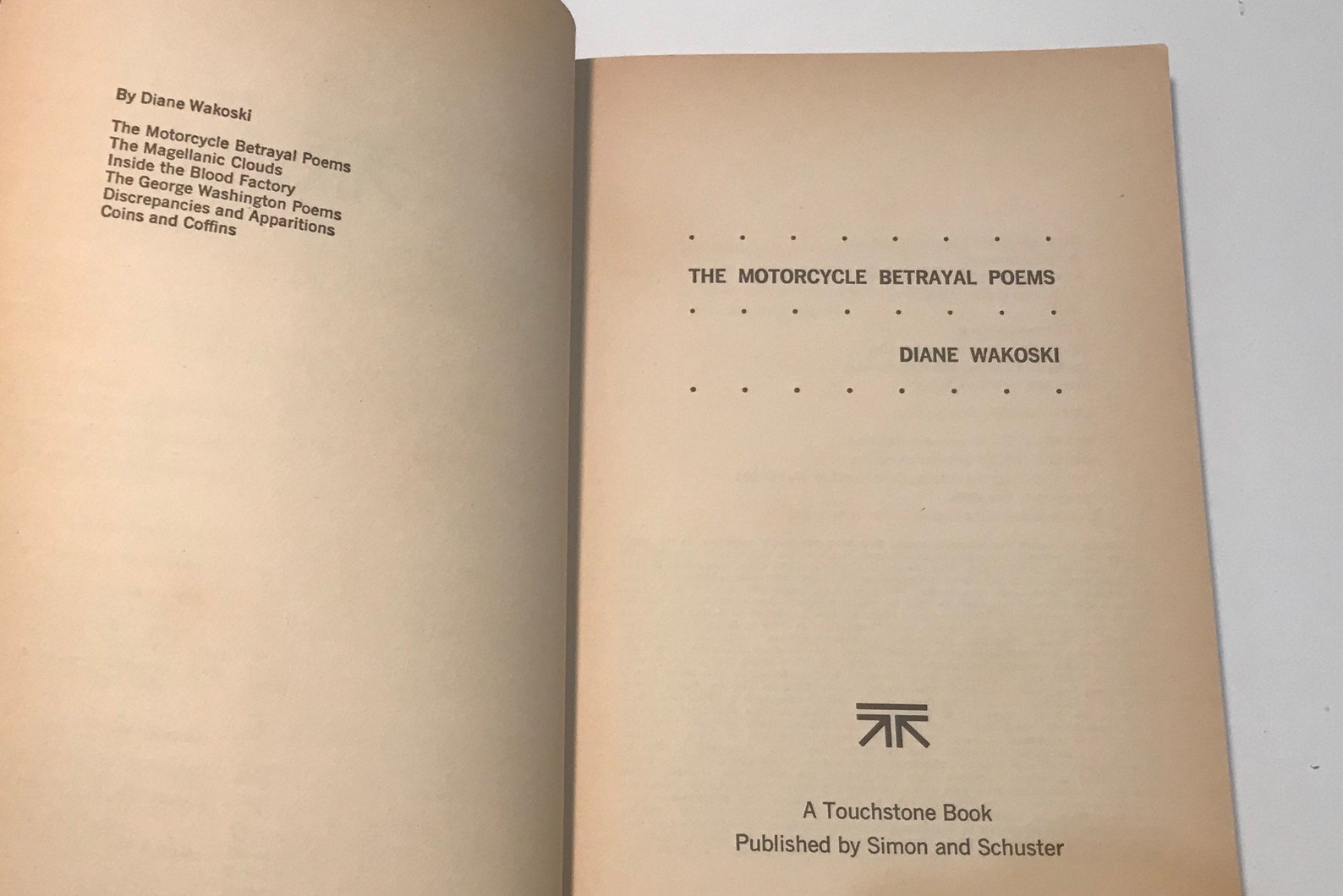 1971 The Motorcycle Betrayal Poems by Diane | Etsy
