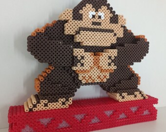 Barrel Ape Pixel Lamp – Handmade Retro Gamer Light