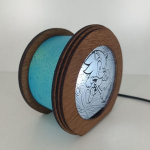 Sonic The Hedgehog Touch Lamp, Night Light, Shadow Box, Amazing Gift for Birthday, Xmas, Shadow Lamp
