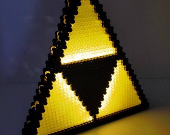 Zelda Lamp Triforce 3D Videogames Retro Legend of Zelda Link PixelArt