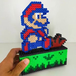 Pixel Jump 2 Hero Lamp – Handmade Retro Gamer Night Light