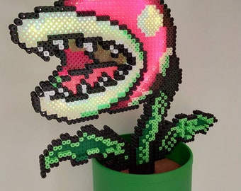 Lámpara Mario Bros 3D Planta Carnívora Arcade Nintendo PixelArt