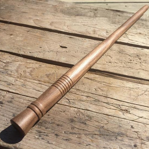 Hand Turned Wood Magic Wand - With your Choice of Core - Black Walnut Wand