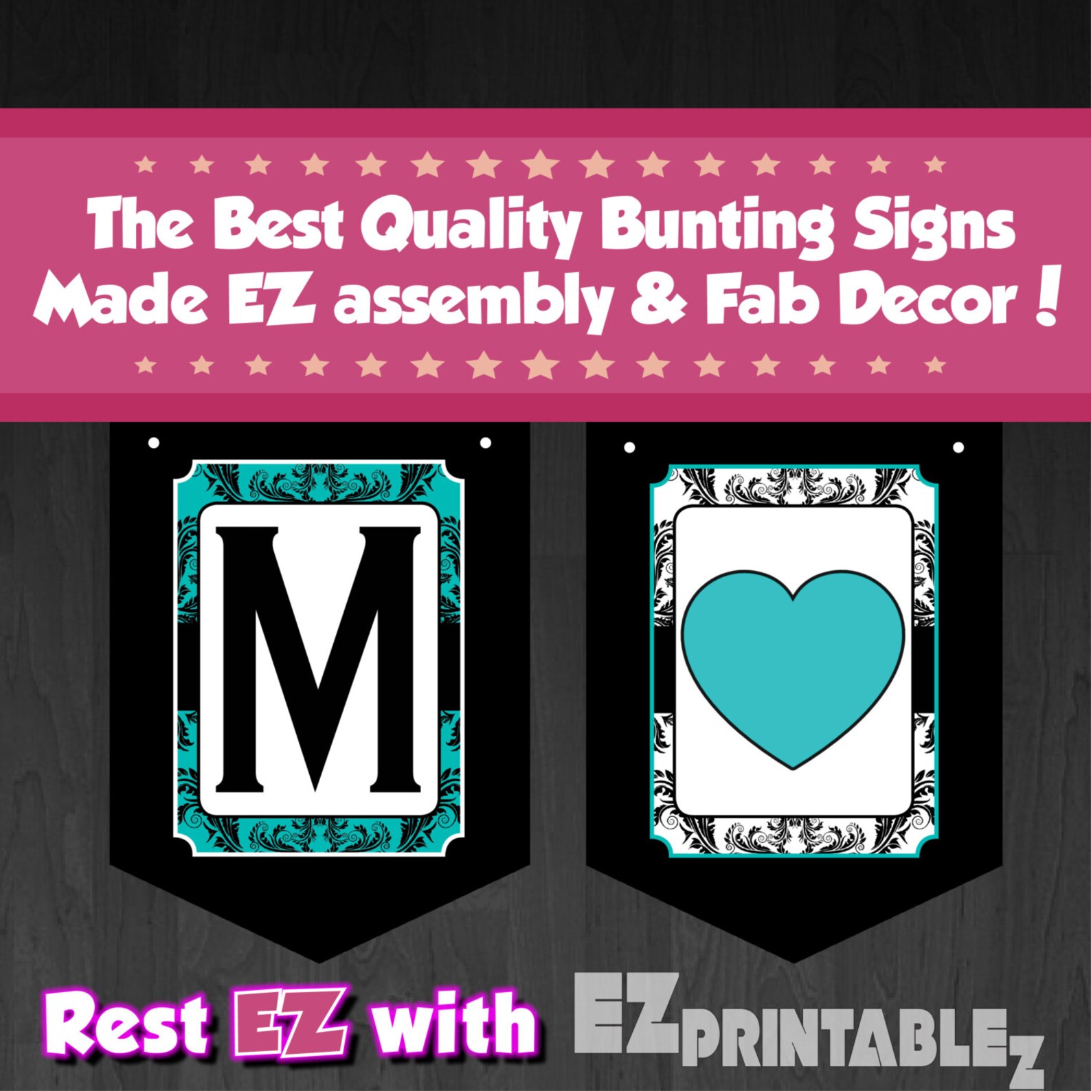 Printable Bridal Shower Accessories From Miss to MRS Diamond / Darling