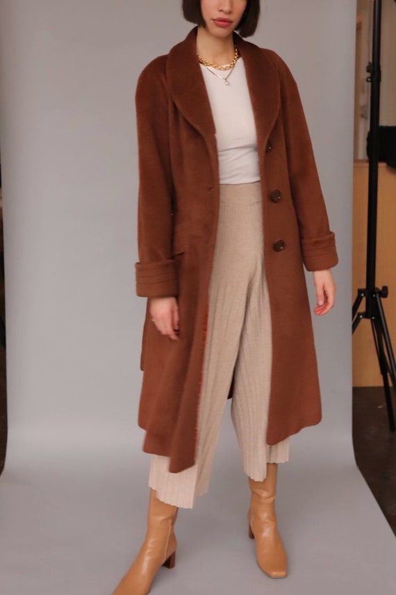 Vintage Brown Wool Coat