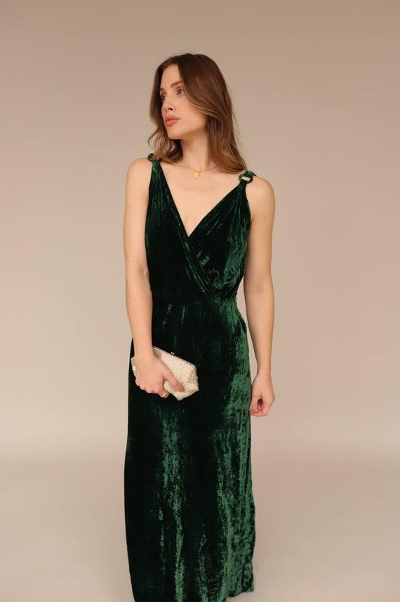Tallis Silk Velvet Dress | 1930s