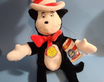 vintage cat in the hat stuffed animal