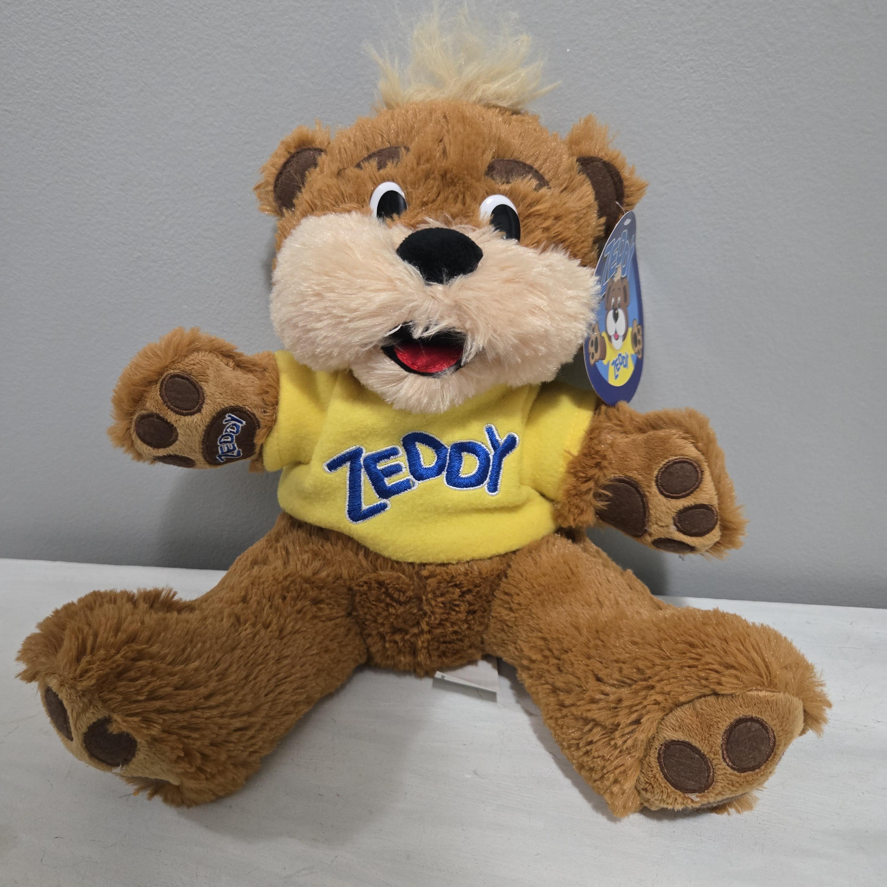 Zellers Mascot Teddy Bear ZEDDY With Yellow Shirt Plush 10