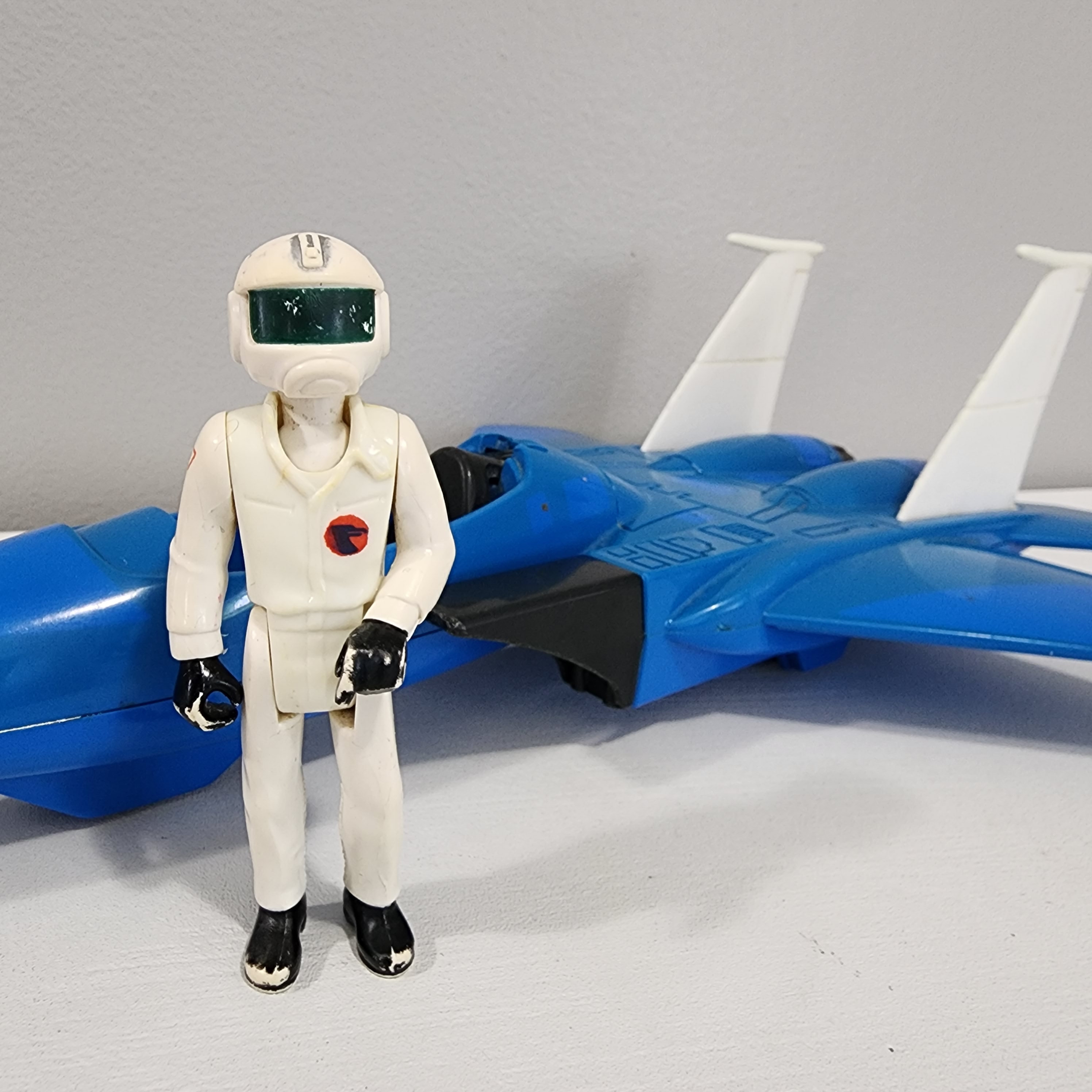 Turbo Hawk Jet Fisher Price Adventure People Toy With Pilot 1982