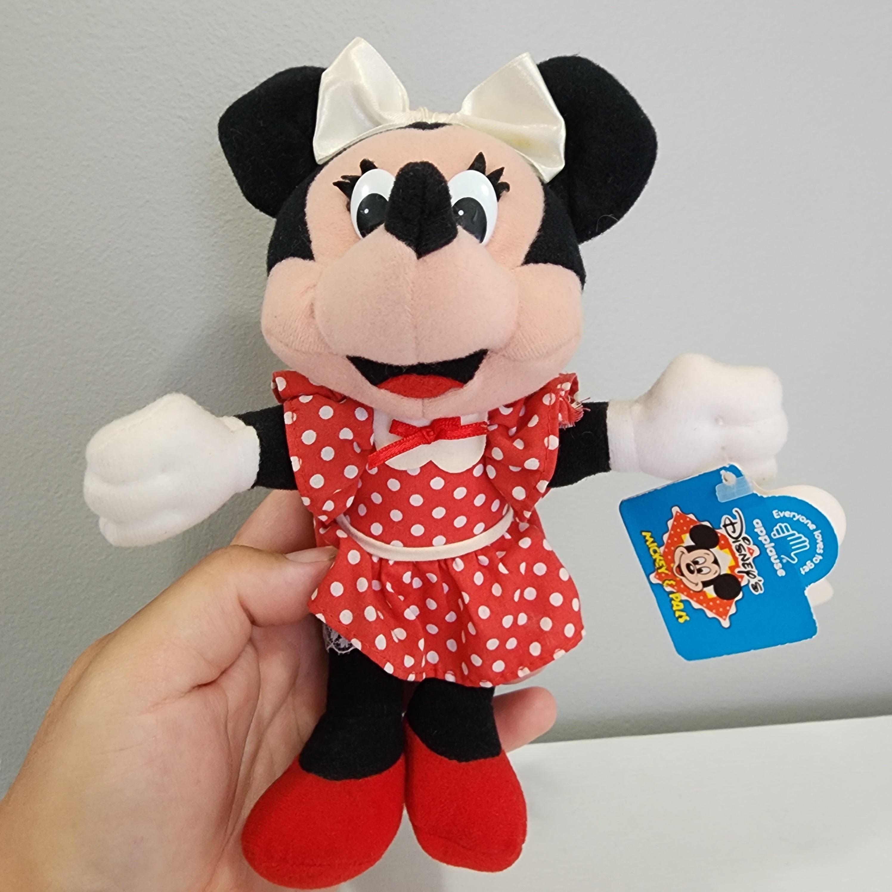 Vintage Disney World Minnie Mouse 8 Inch Plush Doll by Applause - Etsy