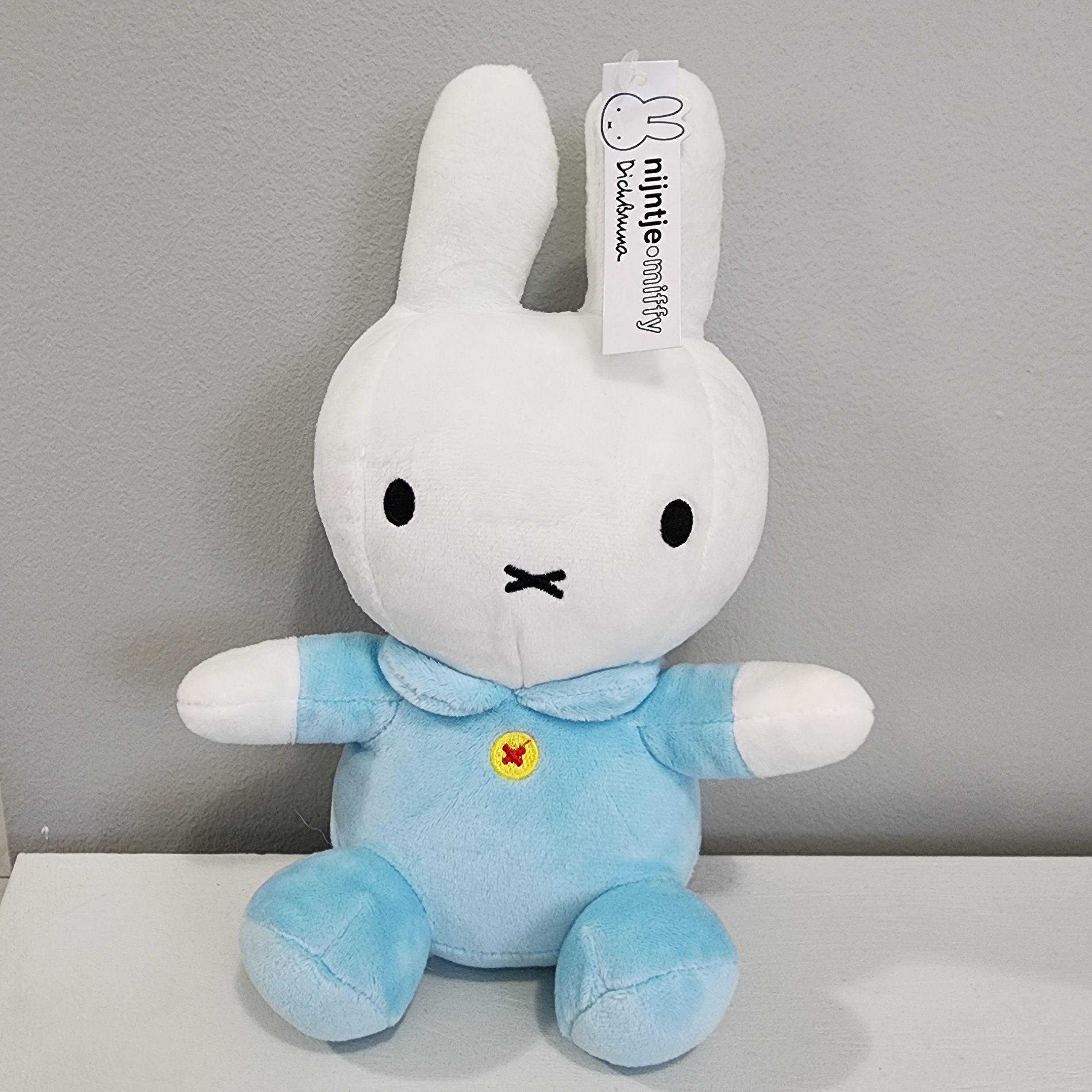 Miffy Nijntje 10 Inch Plush Blue Bunny NWT Dick Bruna Soft Stuffed