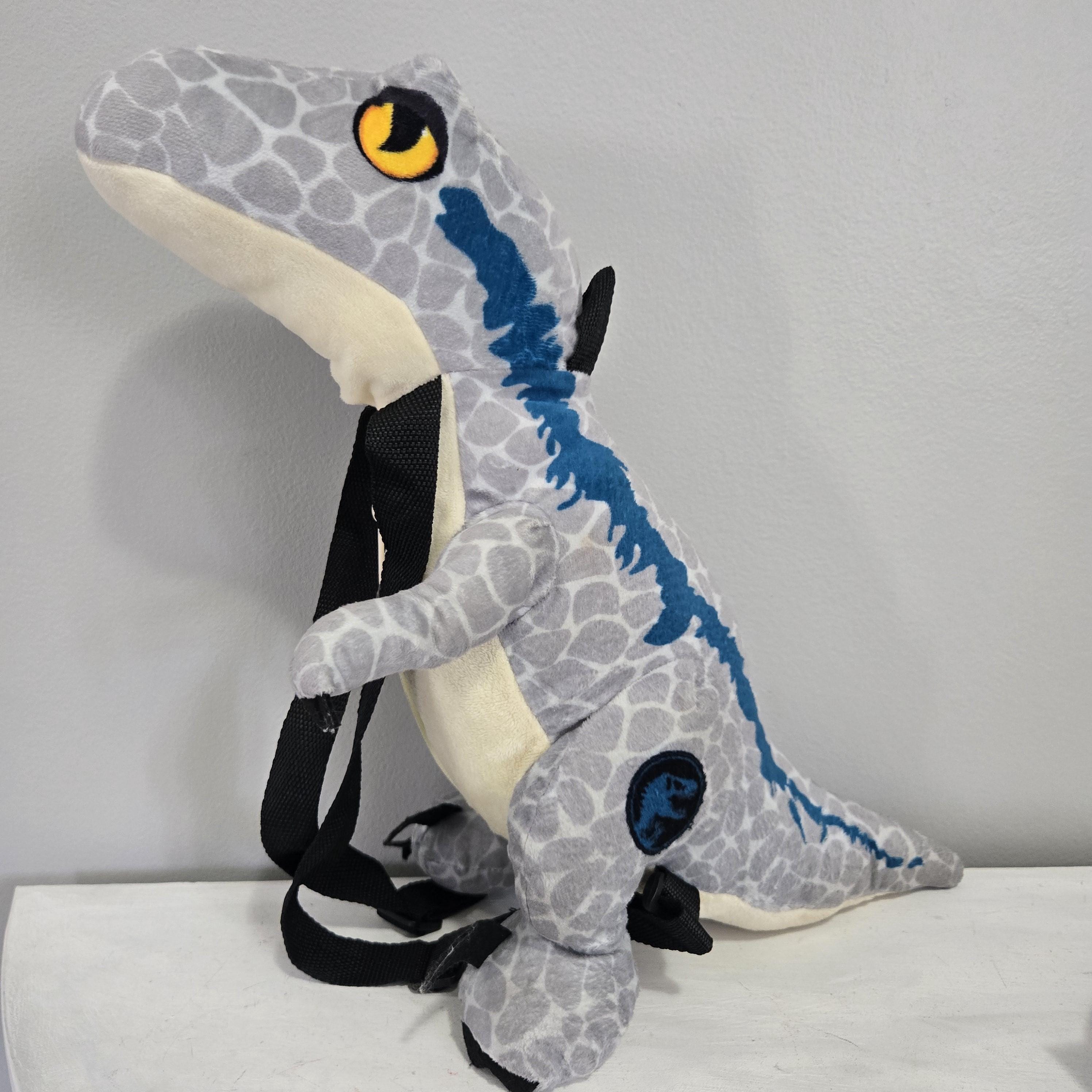 Set Completo 5 Dinosauri Peluche Jurassic World: T-Rex, Velociraptor E Amici Per Giocare!