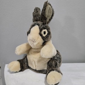 Folkmanis Baby Dutch Rabbit Full Body Realistic Animal Hand Puppet