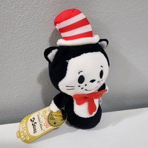 Dr. Seuss Die Katze im Hut Itty Bitty Bean Bag Mini Plüsch 4" Authentisch