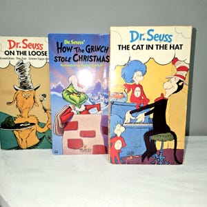Vintage Pre-Owned Dr. Seuss Filme VHS Sammlung von 3 Titeln Animiert