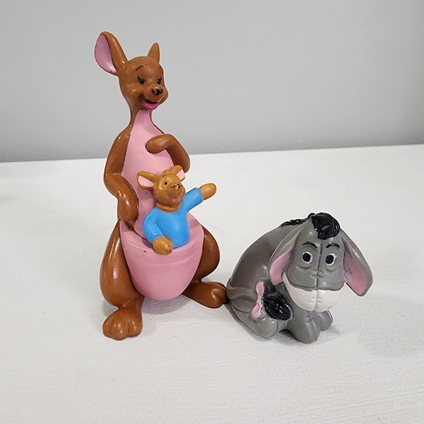Walt Disney Winnie The Pooh Kanga und Roo mit Eeyore PVC-Figuren