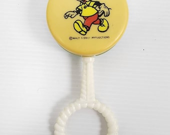 Vintage Disney Mickey Mouse Baby Rattle made in Hong Kong 80s