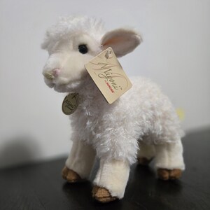 Aurora Tots Miyoni White Baby Lamb Plush Sheep Stuffed Animal Toy