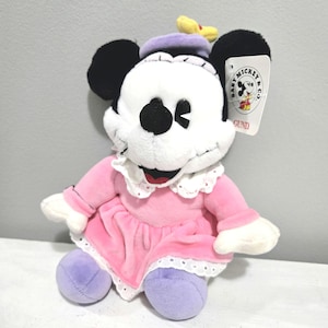 Vintage Gund Baby Disney Minnie Mouse Plush Stuffed Animal 9" With Tags image 1