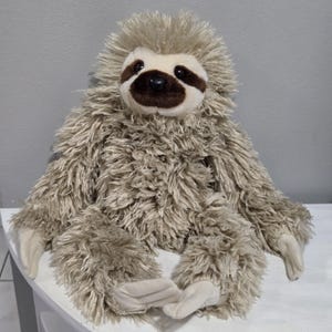 Wild Republic 3-Toed Sloth Plush Stuffed Animal Toy Large Fluffy 18"
