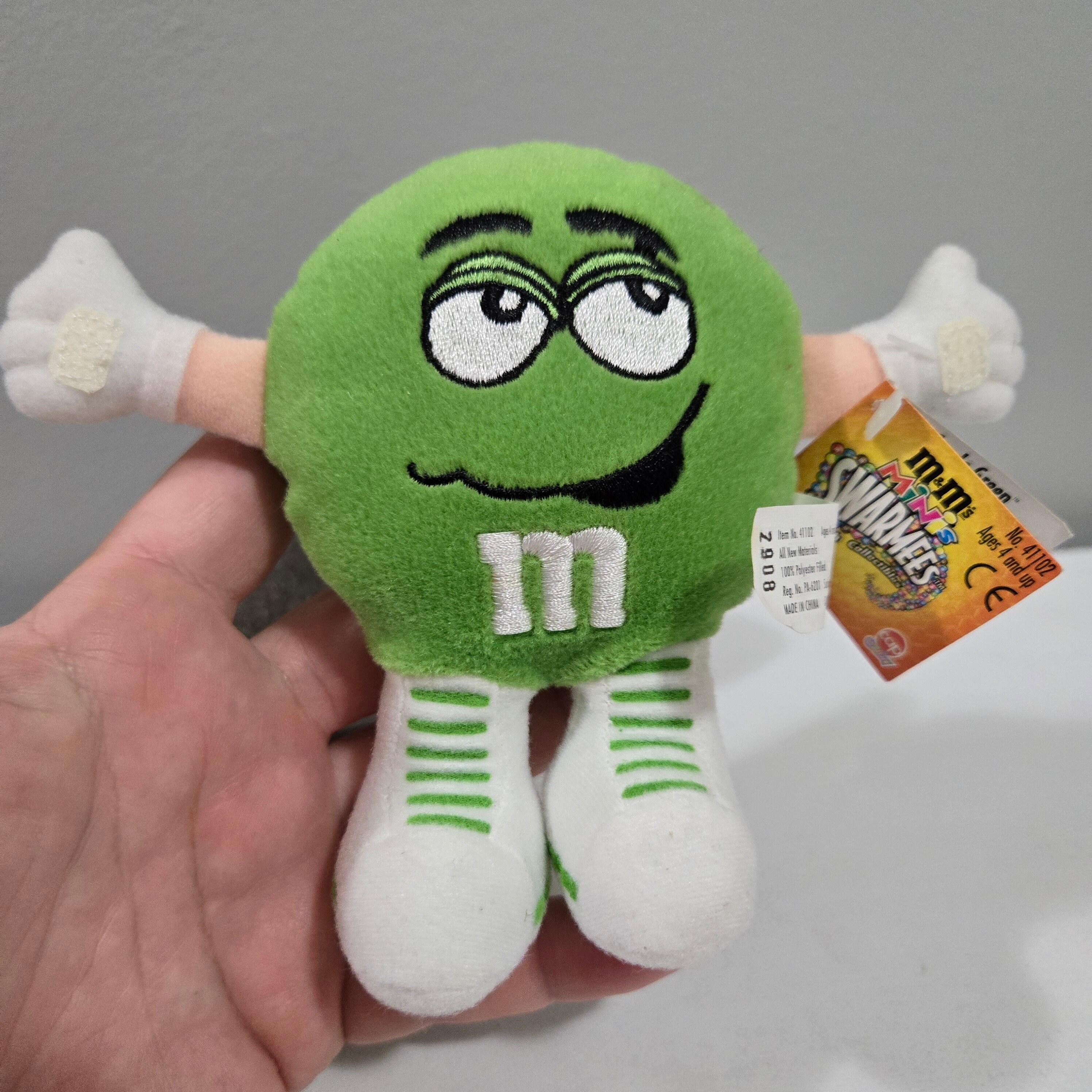 Mars M&M Candy Swarmees Plush Stuffed Toy Doll Gordo Green 1998 - Etsy