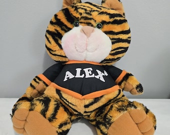 Peluche vintage AVON ALEX, la tigre che ruggente e fa le fusa, 10 pollici, 1993
