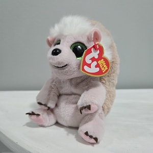 Ty Beanie Babies BUMPER the Pink Hedgehog 6” Beanbag Plush Stuffed Animal Toy