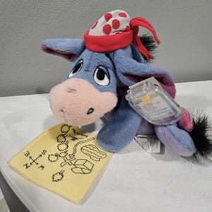 Star Bean Mattel Fortune Findin&#39; Eyeore Mini Plush Stuffed Animal With Original Tags