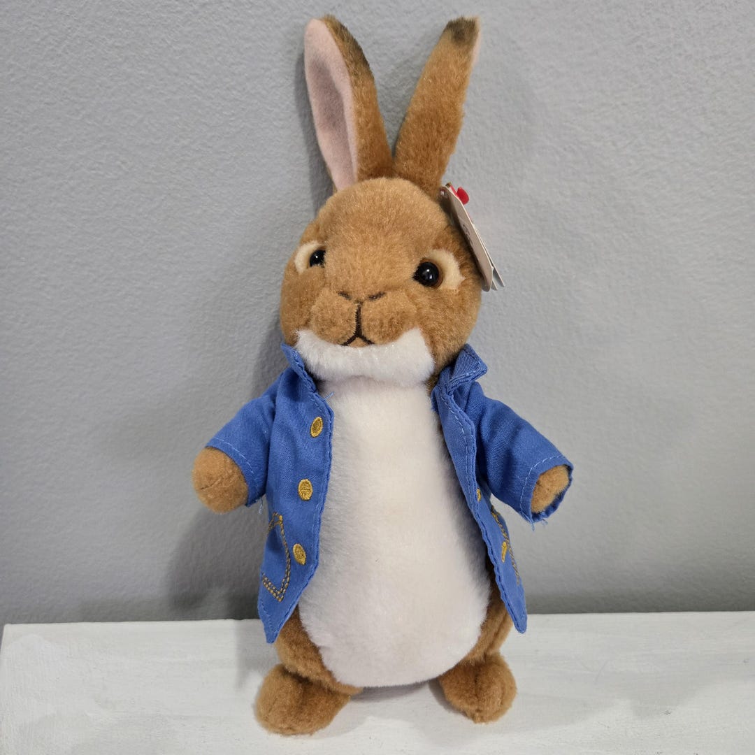 Peter Rabbit 6 Ty Beanie Babies Plush Bunny With Blue Coat Has Tags - Etsy