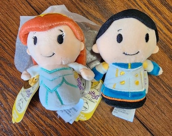Itty Bitty Disney Limited Edition Wedding Ariel and Prince Eric The Little Mermaid Mini Beanie Dolls