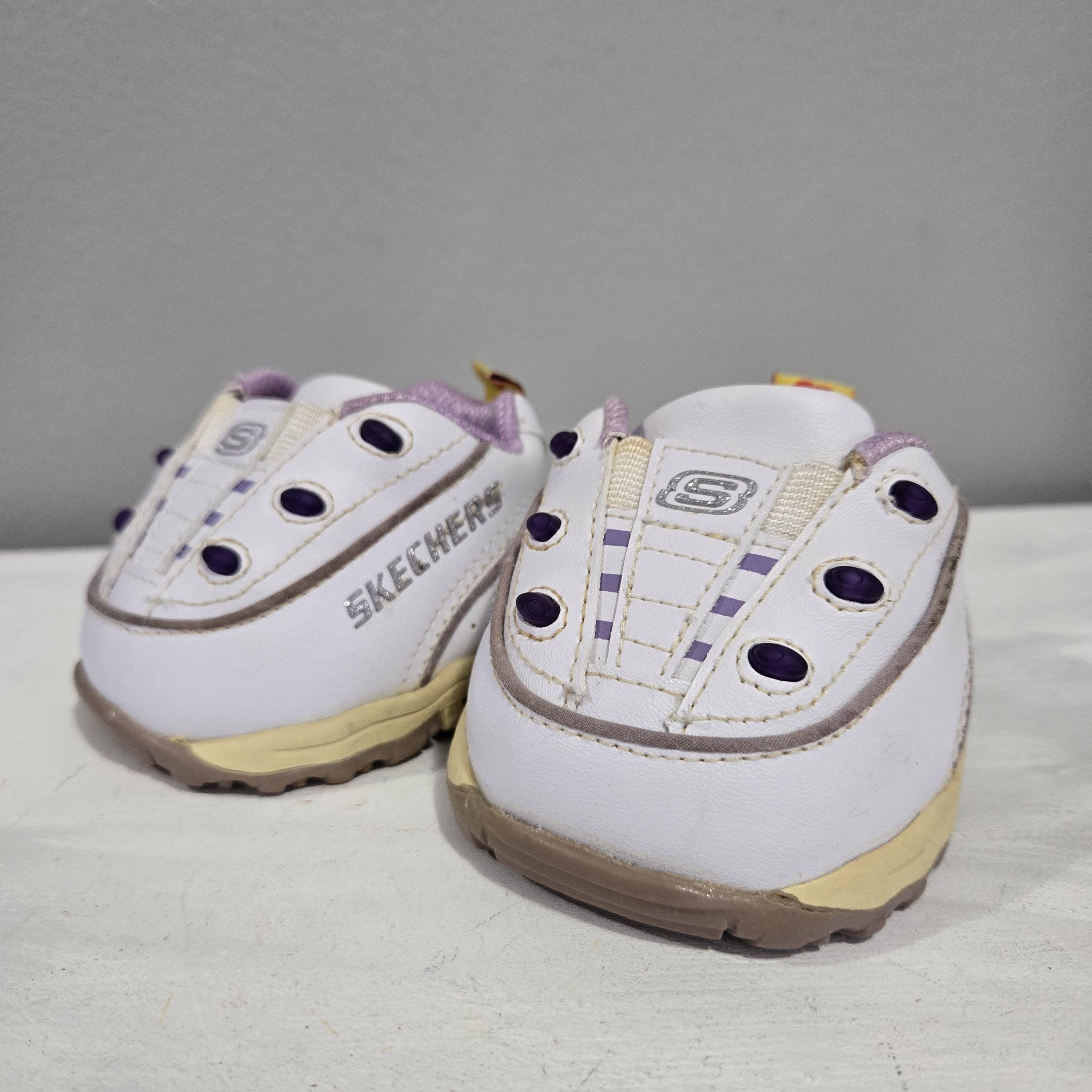 専用　ビルドアベア　靴　確認画像 Build A Bear X Sketchers White Purple Light up Twinkle Sneakers