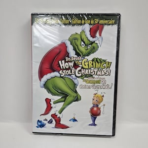 Dr. Seuss How the Grinch Stola Christmas DVD Animierter klassischer Film neu versiegelt