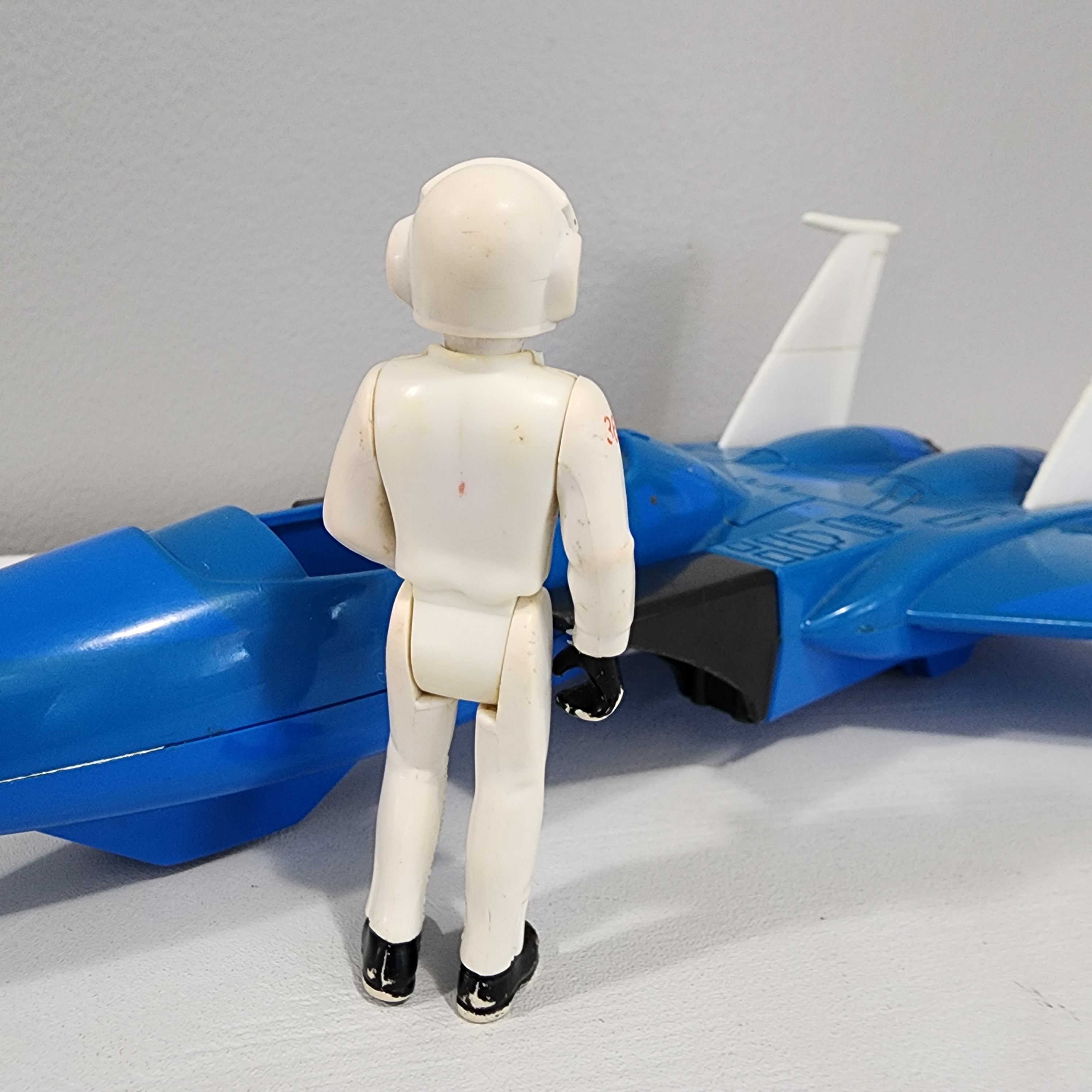 TRASH TALK TOYS 原子平和特撮隊　インディーズソフビ Turbo Hawk Jet Fisher Price Adventure People Toy With Pilot 1982