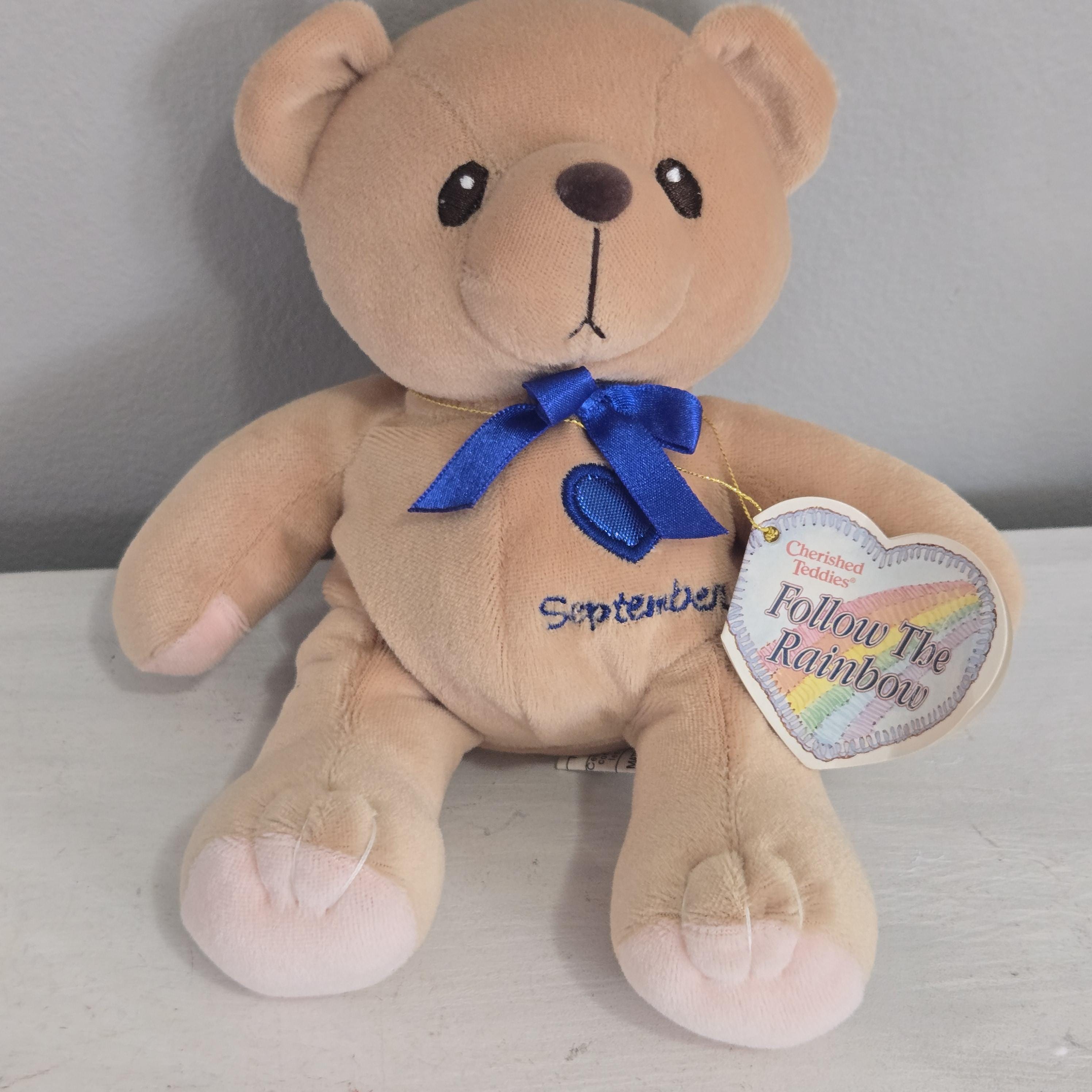 Cherished Teddies 109242 IA Rare レア Cherished Teddies Birth Month September Plush Bear Beanbag Stuffed