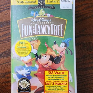 Fun and Fancy Free (VHS, 1997) Walt Disney Masterpiece 50th