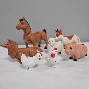 Playskool Playmates Little People Farm Animals Chicken Horse Cow Sheep more