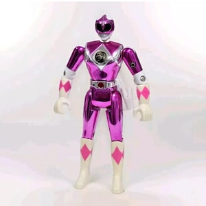 Power Rangers Movie Metallic Pink Ranger Loose Action Figure Bandai 1995