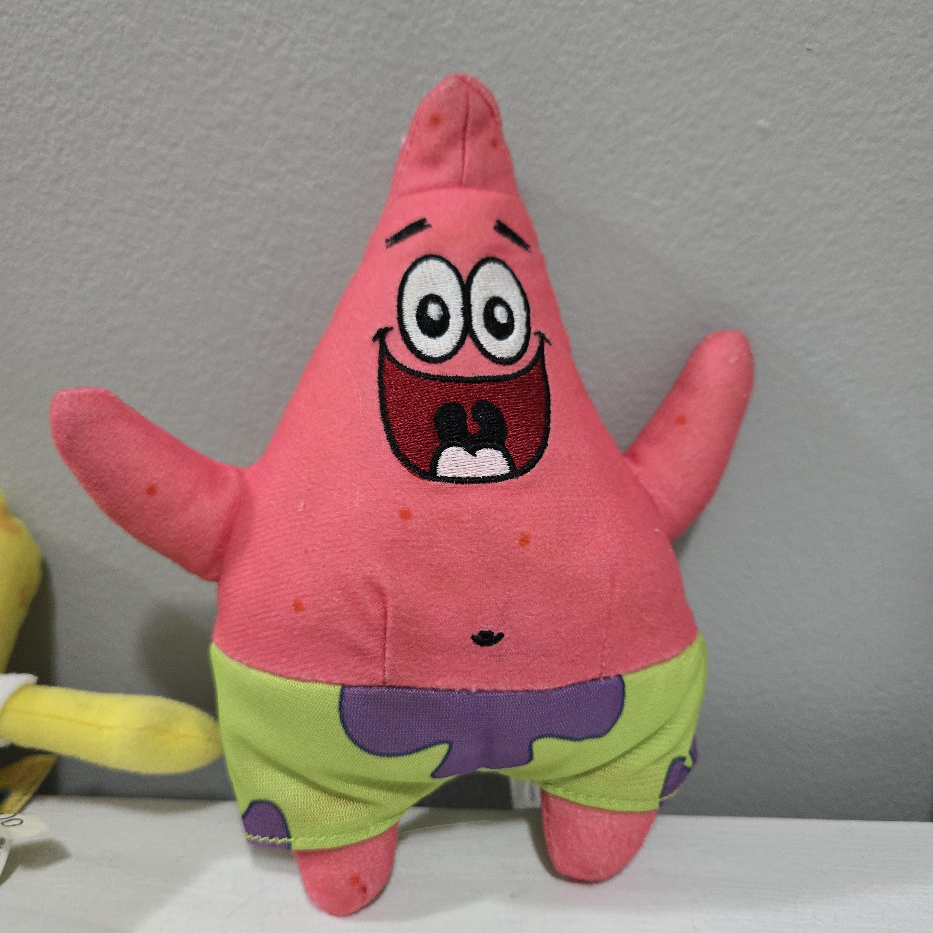 Peluche Sponge Bob Giallo E Patrick Rosa – Morbido Cotone PP, Occhi Ricamati, Regalo Per Bambini E Fan - 2