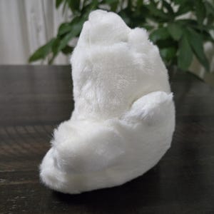 Vintage Gund Snuffles Plush 6&quot; Small White Stuffed Animal 1980s Polar Bear