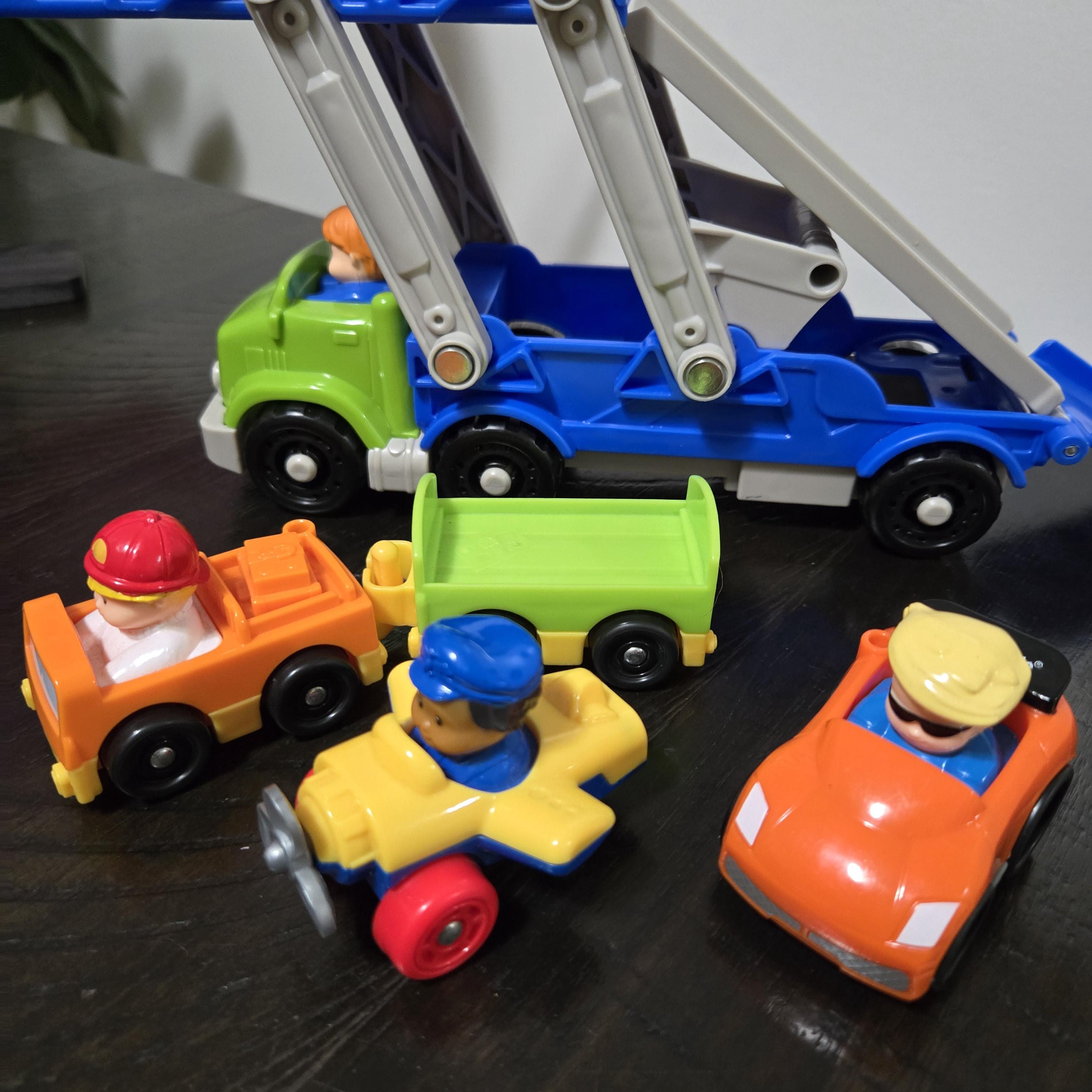 Fisher Price FP Little People Car Carrier Truck With 4 Cars Etsy Australia
