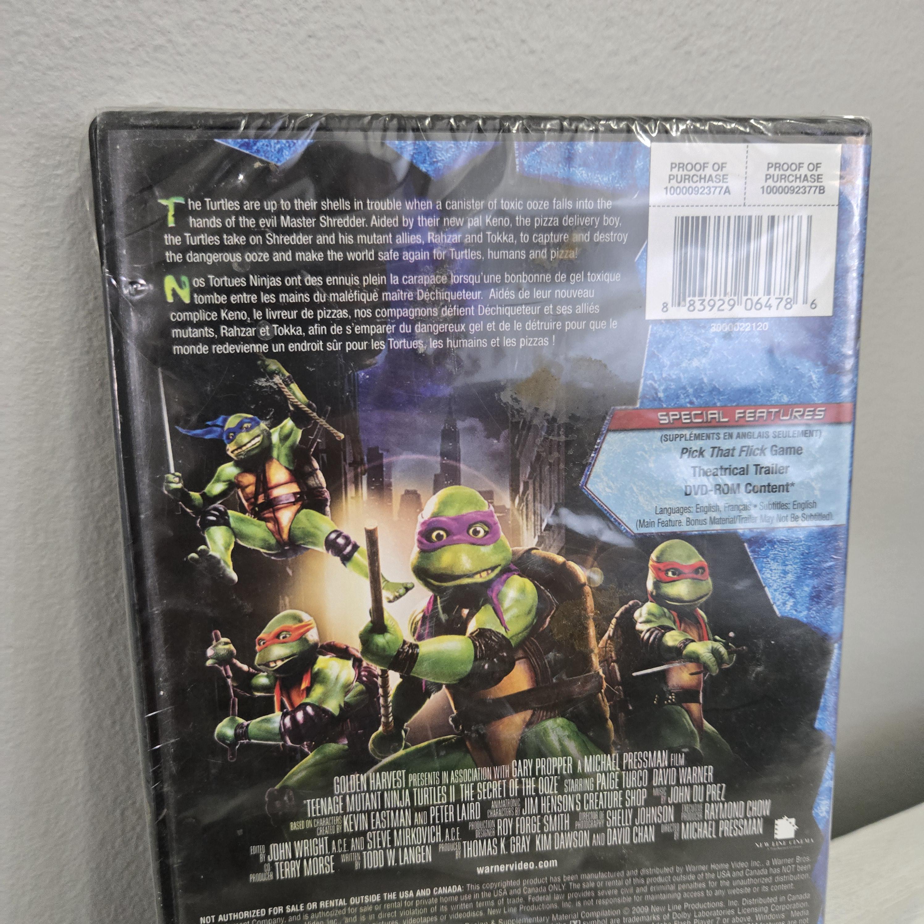 Teenage Mutant Ninja Turtles 2 Secret of the Ooze DVD Sealed TMNT