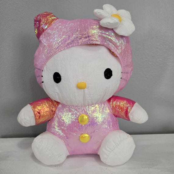 Vintage Sanrio 1998 Hello Kitty Nylon & Pink Iridescent Outfit