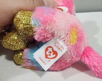 TY Beanie Boos Fantasia the Pink Unicorn (glitter Eyes) (6 Inch