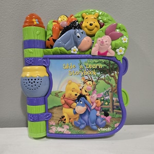 VTech Disney Winnie The Pooh Slide N Learn Storybook Electronic Tigger Piglet Eeyore