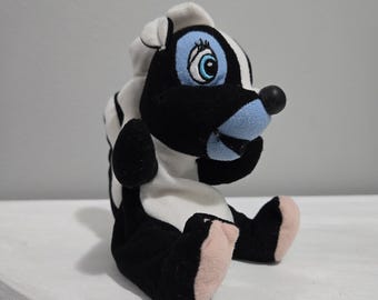 Bambola Beanie vintage Disney Bambi Flower the Skunk da 6 pollici